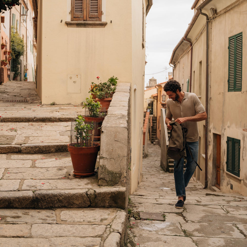 Men's suede espadrilles with laces | Velasca